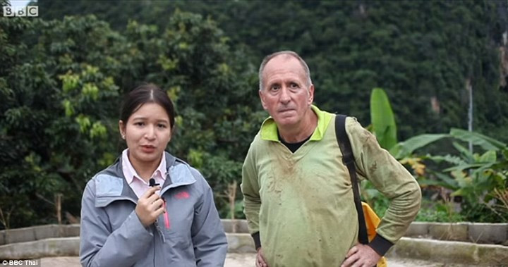 Chuyên gia cuối cùng là ông Vern Unsworth, một nhà khám phá hang động hàng đầu thế giới hiện đang làm việc tại Chiang Ra. Ông Unsworth được Chính phủ Thái Lan cầu viện tham gia hỗ trợ nhóm cứu hộ. Ảnh: BBC