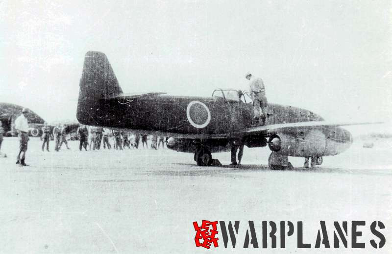 Mẫu thử nghiệm đầu tiên được mang ra thử nghiệm dưới mặt đất tại nhà máy Nakajima ngày 30/6/1945. Tuy nhiên tới ngày 7/8/1945 nó mới thực hiện được chuyến bay đầu tiên kéo dài 20 phút và thành công. Nguồn ảnh: Warplanes.