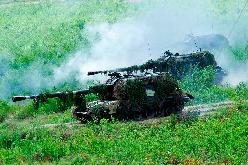 Pháo tự hành Msta trong biên chế của Sư đoàn Tăng cận vệ số 4. Nguồn ảnh: Fotoreport.