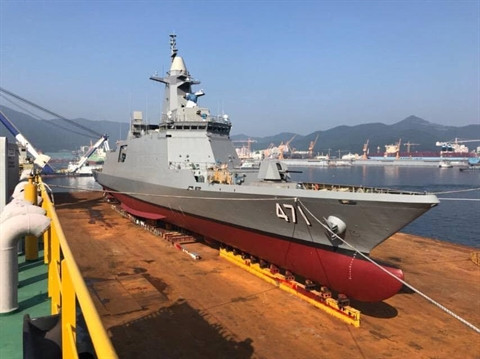 Theo đó trong tháng 8 tới đấy khinh hạm mạnh nhất ASEAN lớp DW 3000F sẽ chính thức lên đường trở về Thái Lan. Đây là loại khinh hạm được Thái Lan đặt hàng phía Hàn Quốc đóng mới với hợp đồng tổng cộng trị giá lên tới 471 triệu USD. Nguồn ảnh: Thainavy.