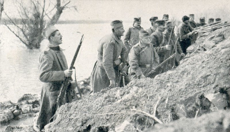 Chiến tranh Thế giới thứ nhất "gõ cửa" Belgrade. Ảnh: WATM. Chiến tranh Thế giới thứ nhất "gõ cửa" Belgrade. Ảnh: WATM.