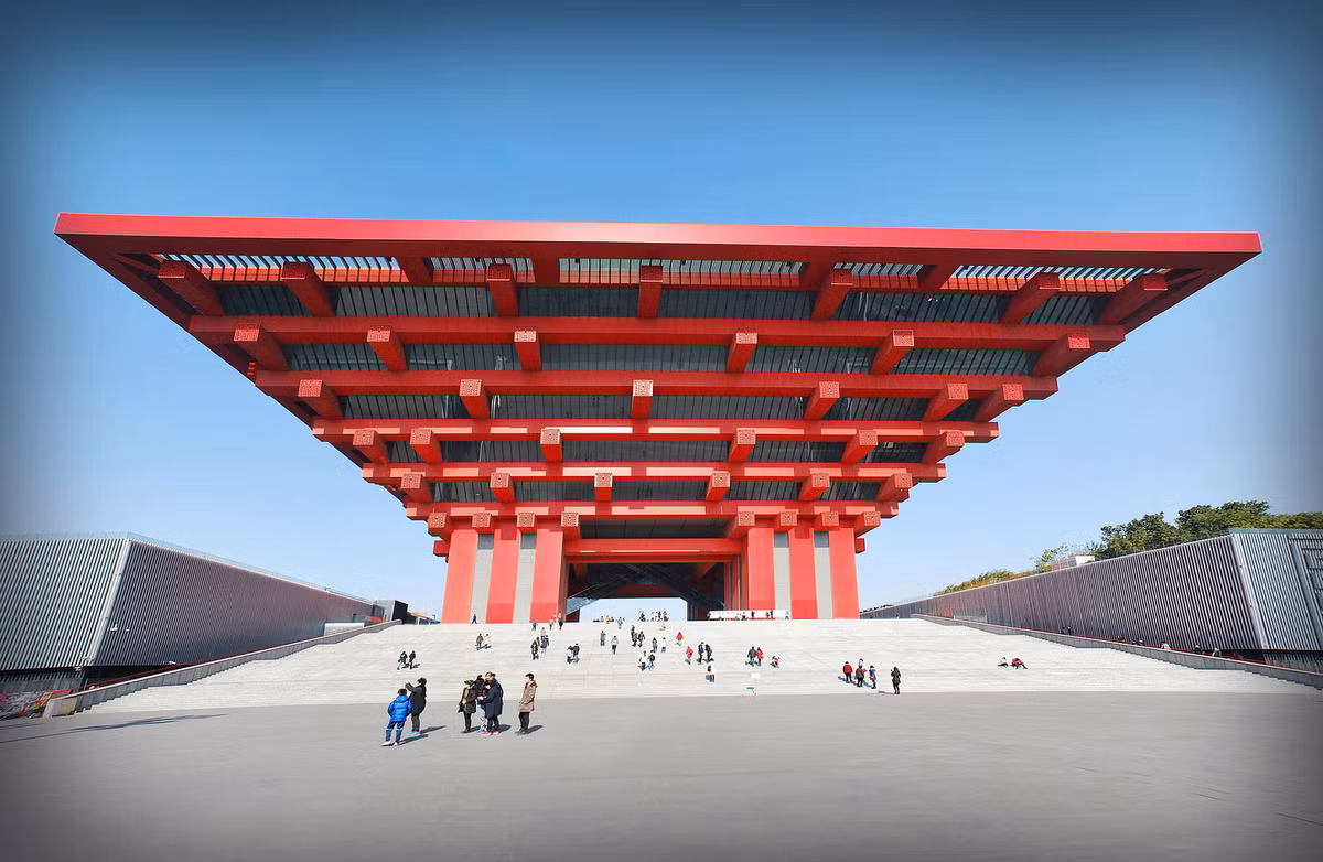 Soi kien truc bao tang Trung Quoc giong bao tang Ha Noi