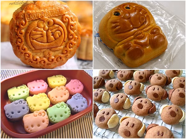 Không chỉ mới mẻ, đa dạng nguyên liệu, các cửa hàng sáng tạo các loại bánh trung thu tạo hình nhân vật truyện tranh, phim hoạt hình ngộ nghĩnh nhằm vào đối tượng khách hàng trẻ tuổi. Giá mỗi hộp bánh dao động từ 100.000 - 120.000 đồng (tùy số lượng và kích thước bánh).