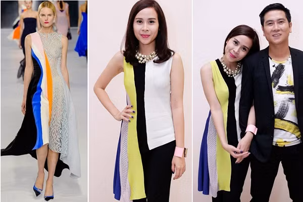 Gu thời trang của cặp đôi cũng khiến nhiều fan hâm mộ yêu thích. Không ít lần Lưu Hương Giang diện bộ đồ hàng hiệu Dior, Hồ Hoài Anh mặc đồ ton sur ton với vợ.