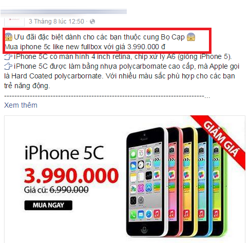 Các sản phẩm công nghệ như điện thoại iPhone 5C, iPhone 6 cũng "nóng" theo trào lưu. Giá chiếc iPhone 5C giảm xuống còn gần 4 triệu đồng.