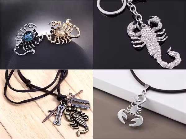 Phụ kiện dành cho cung bọ cạp như vòng, nhẫn, móc treo chìa khóa có giá dao động từ 20.000 - 150.000 đồng (tùy chất liệu).