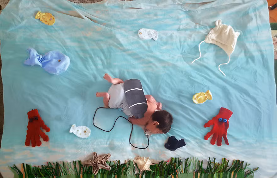 Giấc mơ ngụp lặn dưới đáy đại dương chơi cùng cá tôm.