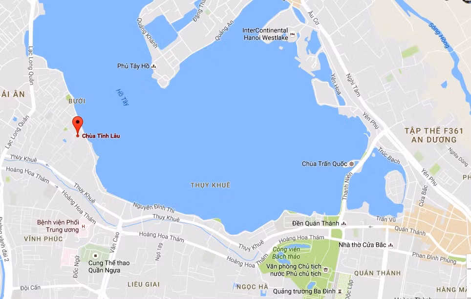  Chùa Tĩnh Lâu còn gọi là chùa Sải, nằm bên bờ hồ Tây thuộc phường Bưởi, quận Tây Hồ, được công nhận di tích lịch sử văn hóa năm 1996. Theo các nhà nghiên cứu, chùa có từ thời Lý, thông thường thu hút rất đông phật tử, du khách tới tham quan, cúng bái.