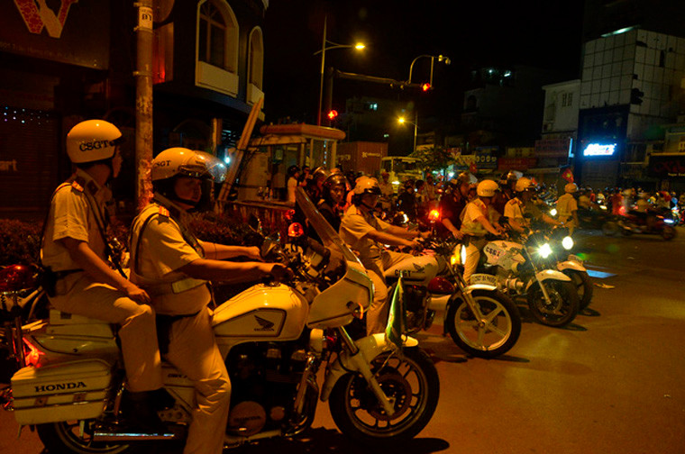 Hai lực lượng CSGT, CSCĐ được huy động 100% quân số ứng trực và đề ra kế hoạch phân làn, phân luồng, đảm bảo ATGT, ANTT.