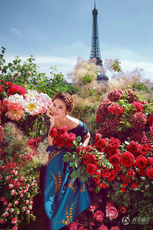 Bộ hình được Lâm Tâm Như thực hiện tại Paris (Pháp) hồi đầu tháng 7 nhân sự kiện được tổ chức tại đây. 