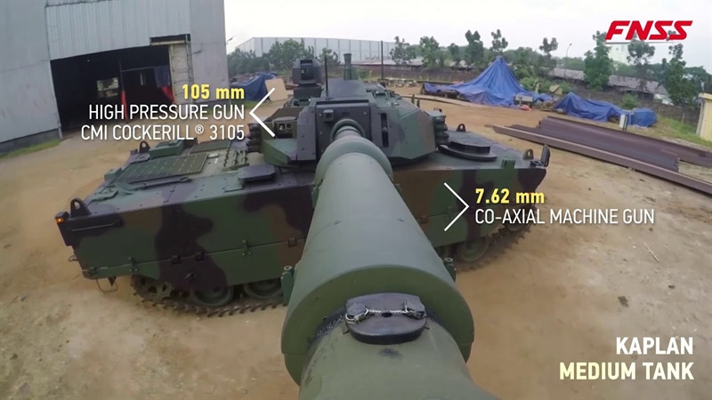 Là dòng tăng hạng nhẹ nhưng năng lực diệt tăng của Kaplan là rất đáng kể với các tổ hợp tên lửa chống tăng Kornet nhập khẩu từ Nga có thể tiêu diệt được những dòng xe tăng tối tân nhất hiện nay.
