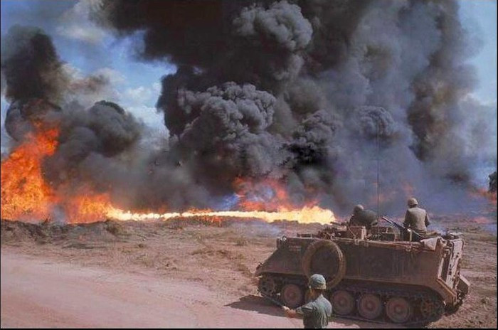 Khác với chiếc xe tăng phun lửa M67 Zippo, xe thiết giáp phun lửa M132A1 Zippo được Mỹ để lại một số lượng nhỏ, khi họ rút đi.