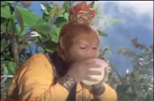 Tuy nhiên, khi giữ chức Bạch Mã Ôn (chuyên trông coi ngựa trời) trên thiên đình, Tôn Ngộ Không đã hái trộm và ăn những quả đào tiên hàng ngàn năm tuổi nên đạt được sự trường sinh bất tử.