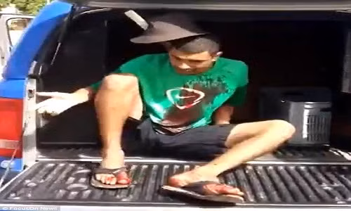 Video: Bi dao dam xuyen dau, tu nhan Brazil van tinh tao nhu thuong