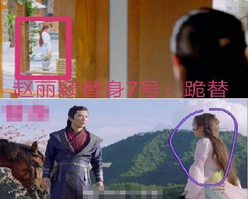 Những đoạn phim Triệu Lệ Dĩnh bị "bóc mẽ" sử dụng đóng thế