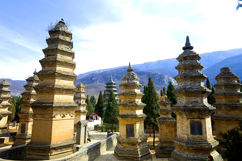 Vị trụ trì đầu tiên của chùa là Thiền sư Bồ Đề Đạt Ma từ Ấn Độ và ông cũng chính là người sáng lập nên võ phái Thiếu Lâm quyền pháp trong chùa.