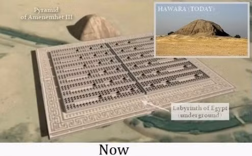 Căn cứ vào những ghi chép của Herodotus, vào thế kỷ 17, học giả người Đức Athanasius Kircher đã vẽ nên hình ảnh mê cung bí ẩn của người Ai Cập thời cổ đại.