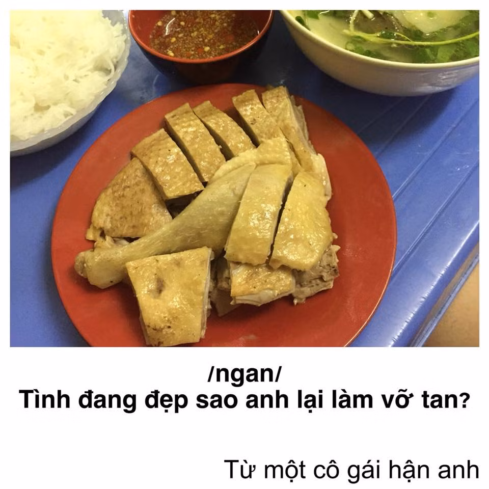 Ơ, câu trên mới quả quyết tình yêu, sao câu dưới đã tan vỡ rồi nhỉ?