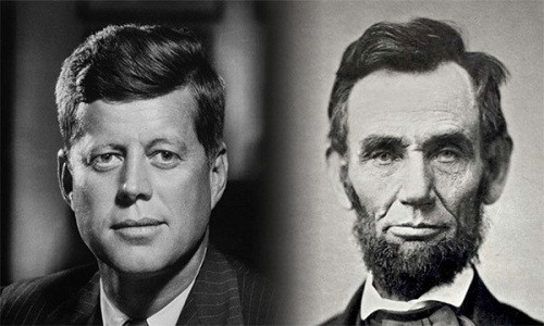 Abraham Lincoln (phải ảnh) và John F. Kennedy (trái ảnh) là hai trong số những Tổng thống Mỹ nổi tiếng nhất lịch sử. Điều bất ngờ là hai ông chủ Nhà Trắng này có nhiều điểm trùng hợp kỳ lạ.