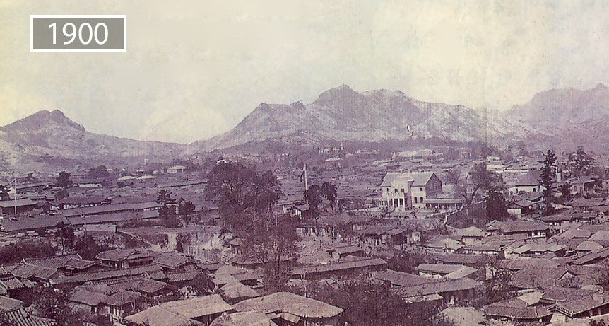 Thành phố Seoul, Hàn Quốc rất đỗi yên bình trong bức ảnh chụp năm 1900.