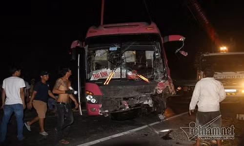 Hiện trường vụ tai nạn. Ảnh: Quang Thành