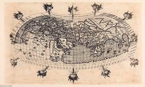 Đây là một trong những tấm bản đồ hiếm nằm trong bộ sưu tập của nhà địa lý học và nhà thiên văn học nổi tiếng Claudius Ptolemaeus. Tấm bản đồ này có niên đại vào thế kỷ 2.