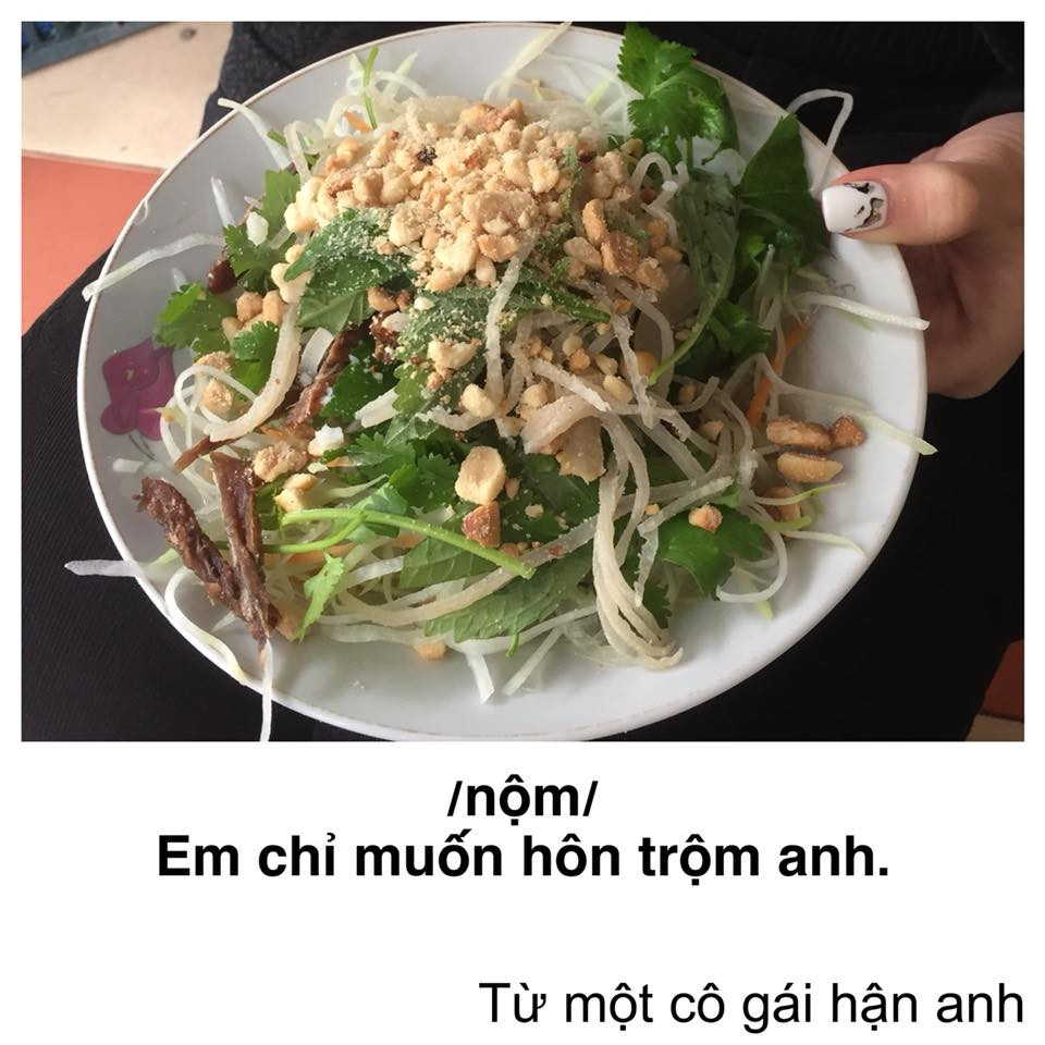Nào, chỉ là muốn hôn trộm thôi nhé.