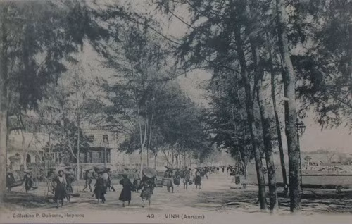 Một đường phố ở Vinh đầu thế kỷ XX.