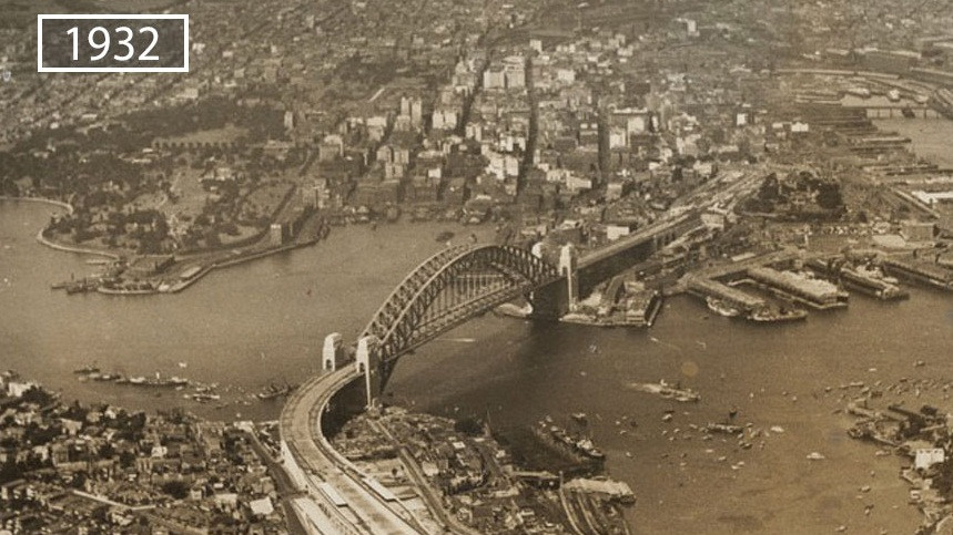 Thành phố Sydney nổi tiếng của Australia năm 1932.
