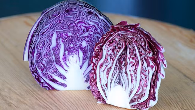 Màu đỏ mà giống bắp cải này có được là do sự hiện diện của một số lượng lớn các anthocyanins (bioflavonoids) – chất chống oxy hóa mạnh mẽ. Ảnh healthplus.