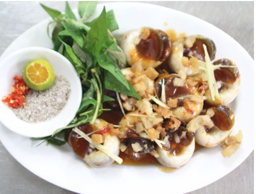 Ốc bạch ngọc còn có tên gọi khác là ốc tuyết, ốc trứng chim. Ảnh dendau.