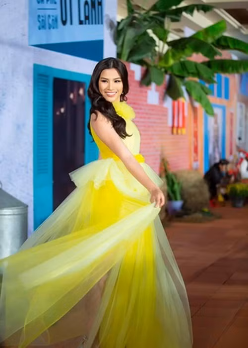 Sau Hoa khôi Du lịch Việt Nam 2017, Nguyễn Thị Thành thi chui Hoa hậu Môi trường Quốc tế 2017. Người đẹp bị phạt hành chính 22,5 triệu đồng nhưng không bị cấm diễn. Ảnh: FBNV.