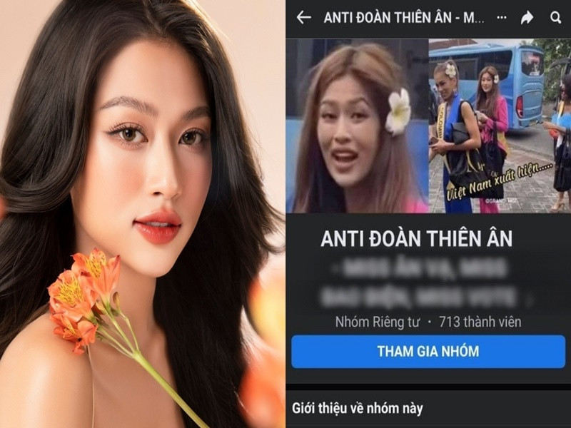 Năm 2022, Hoa hậu Đoàn Thiên Ân bị lập nhiều group antifan. Các antifan miệt thị ngoại hình, chê bai kỹ năng của nàng hậu. Đáng chú ý, antifan còn tấn công các nhãn hàng Thiên Ân đang hợp tác. Ảnh: Yan.