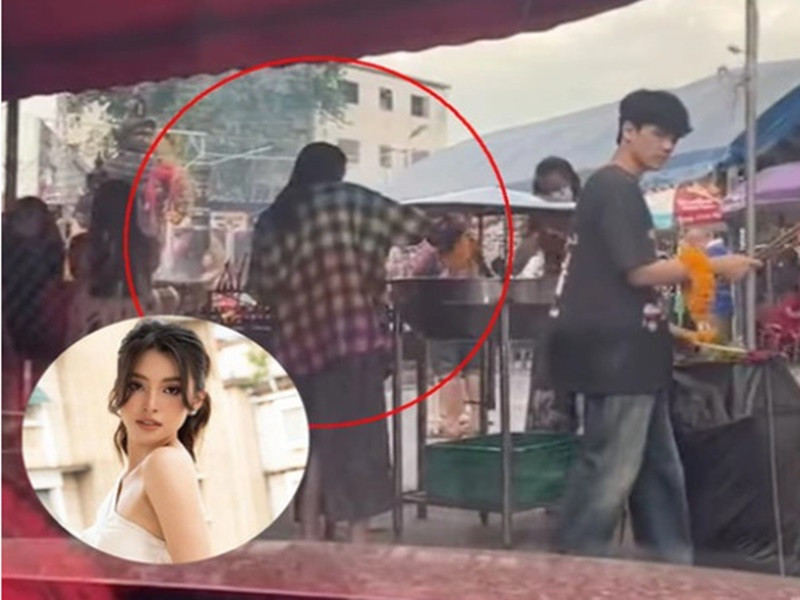 Cư dân mạng Thái Lan còn tung clip cô gái được cho là Tiểu Vy đang mặc áo giống của Nicky. Ảnh: Gia Đình Online.