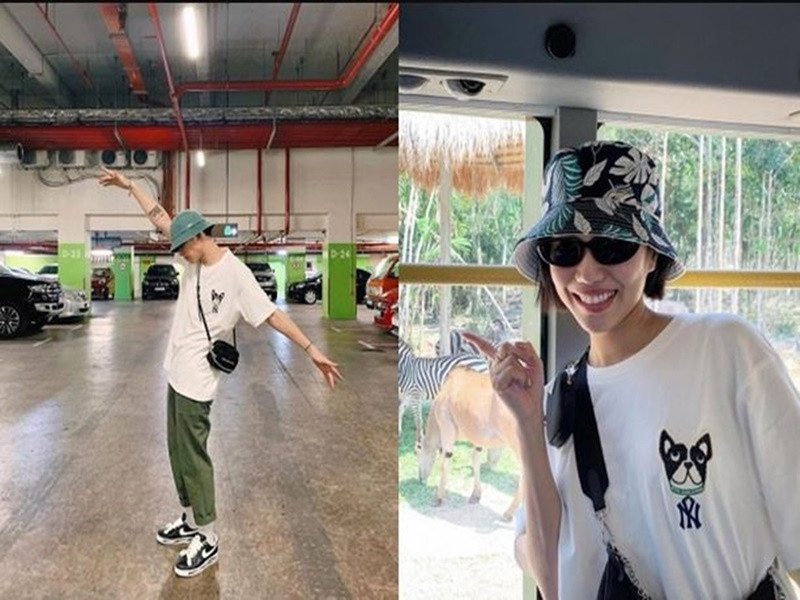 Hiếm khi lộ diện bên nhau, cặp đôi từng đối mặt với tin đồn chia tay cuối năm 2019. Không lên tiếng về tin đồn, Diệu Nhi và Anh Tú được phát hiện dùng đồ đôi hay ám chỉ về đối phương. Ảnh: Zing.