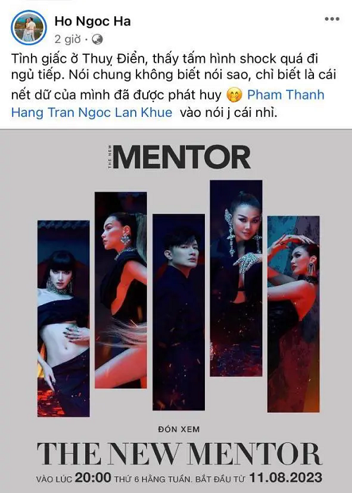 Tin đồn giữa Hương Giang và Hồ Ngọc Hà bắt nguồn từ việc Hà Hồ chỉ nhắc đến Thanh Hằng và Lan Khuê khi chia sẻ lịch phát sóng chương trình. Ảnh: Phụ Nữ Số.