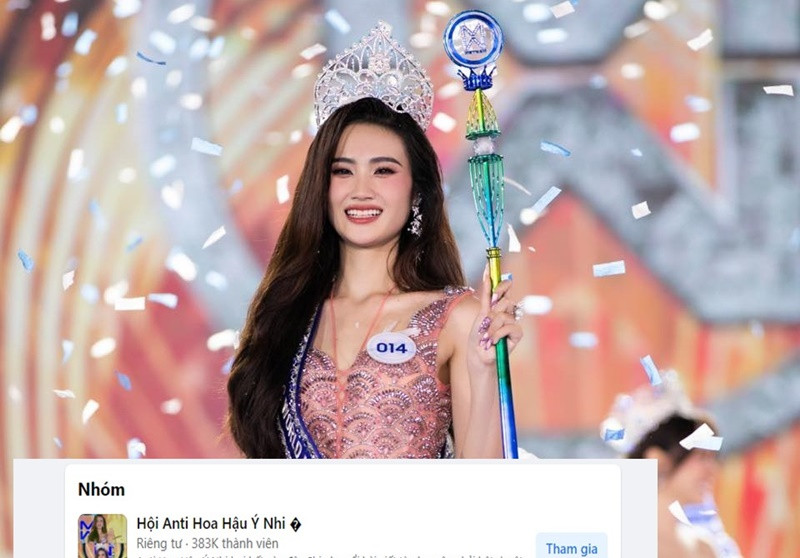 Vì liên tục vạ miệng, Ý Nhi bị lập nhóm antifan. Sau hai lần xin lỗi vì ồn ào, người đẹp im hơi lặng tiếng. Mới đây, đại diện ban tổ chức Miss World Vietnam cho biết, sức khỏe và tinh thần của Ý Nhi bị đe dọa nghiêm trọng vì antifan. Ảnh: Đời Sống Pháp Luật.