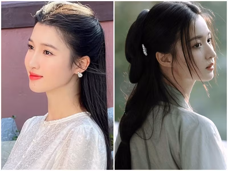 Góc nghiêng xinh đẹp của Phương Nhi và Vương Sở Nhiên. Ảnh: Elle, FBNV.