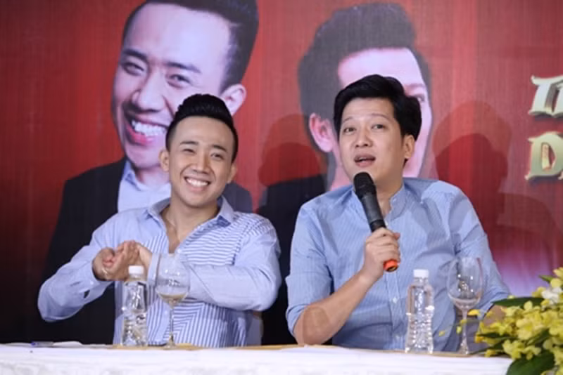 Trấn Thành và Trường Giang hiện tại hiếm khi đứng chung sân khấu. Ảnh: Dân Việt.