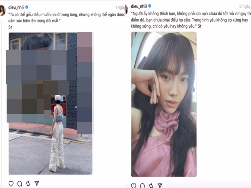 Hôn nhân của Diệu Nhi - Anh Tú đang nhận được sự quan tâm của nhiều khán giả sau khi Diệu Nhi đăng tải các status tâm trạng. Trước những bình luận suy đoán từ dư luận, Diệu Nhi không đưa ra phản hồi.