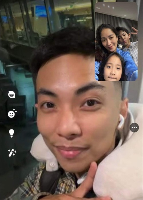 Khánh Thi chia sẻ, từ châu Âu, Phan Hiển "than thở": "Mệt, căng thẳng, tốn kém khủng khiếp và buồn vì nhớ gia đình". Ảnh: FBNV.