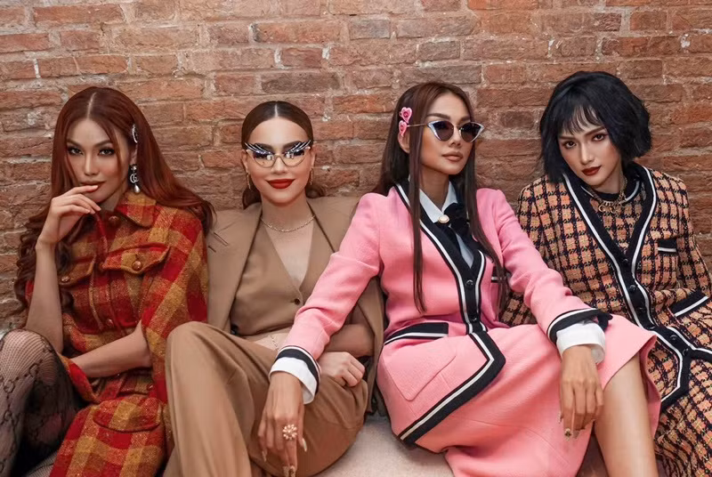 Sau nhiều năm hoạt động trong showbiz, Hà Hồ, Lan Khuê, Thanh Hằng và Hương Giang đều giàu có. Ảnh: FBNV.