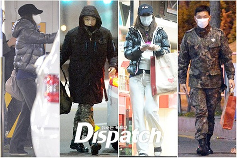 Năm 2013, khi đang thực hiện nghĩa vụ quân sự, ca sĩ Bi Rain bị cấm túc 7 ngày vì ra ngoài hẹn hò Kim Tae Hee nhưng mặc sót quân phục (thiếu mũ). Ảnh: 24h.