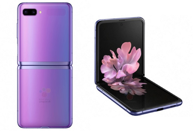 Khác với Galaxy Fold, Galaxy Z Flip có thiết kế gập vỏ sò truyền thống. Cấu hình rò rỉ của máy gồm màn hình Dynamic AMOLED 6,7 inch Full HD+, màn hình phụ Super AMOLED 1,06 inch, chip xử lý Snapdragon 855+, RAM 8 GB, bộ nhớ trong UFS 3.0 256 GB (không có khe thẻ nhớ microSD), pin 3.300 mAh (sạc nhanh 15 W, sạc không dây 9 W), cảm biến vân tay cạnh bên.