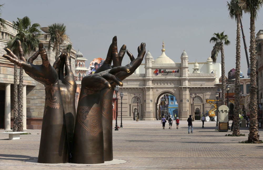 Lối vào Công viên giải trí Bollywood ở Dubai, Các Tiểu vương quốc Ả Rập Thống nhất, trong bức ảnh chụp ngày 27/10/2016. Công viên này được coi là “thủ phủ” giải trí của Trung Đông.