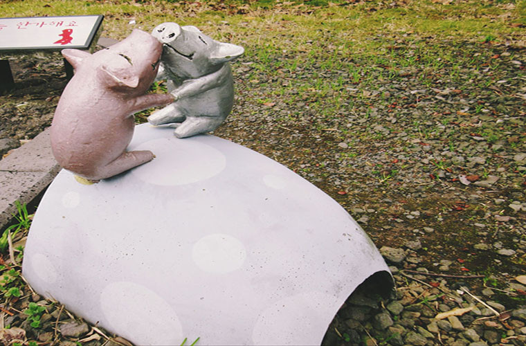 Công viên tình yêu Love Land độc đáo ở đảo Jeju, Hàn Quốc.