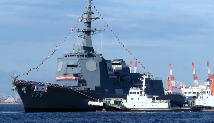 Theo Naval Today, tàu khu trục DDG-179 dự kiến sẽ được biên chế trong JMSDF vào năm 2020 sau khi nó hoàn thành các đợt thử nghiệm. Ảnh: Youtube.