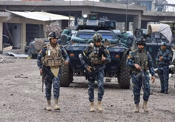 Một tốp đặc nhiệm Iraq hiện diện tại nơi này. Ảnh FNA