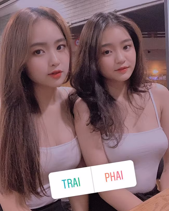 Sở hữu nhan sắc xinh đẹp nên cặp chị em hot girl này được người bạn láng giềng "ngó" tới và dành rất nhiều lời khen có cánh.