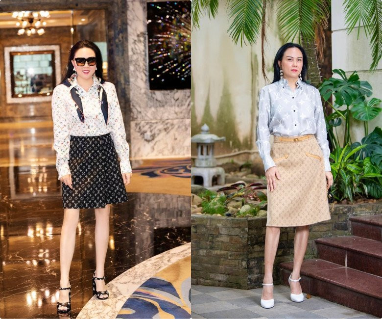 Tuy đã ở độ tuổi U50 nhưng làn da của nữ đại gia vẫn luôn căng bóng và hồng hào.